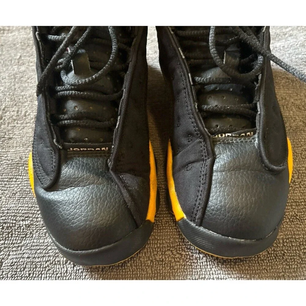 Nike Air Jordan Retro 13 Carmelo Black Yellow Kids Size 1.5Y 414575-035